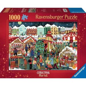  Ravensburger kerstmarkt legpuzzel 1000 stukjes - puzzel volwassenen. 