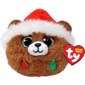 Ty Teeny Puffies Christmas Bear Pudding 10cm