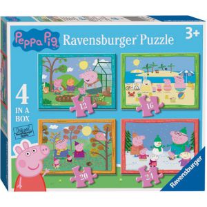 Puzzel 4-in-1 peppa pig 4 seizoenen