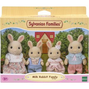  Sylvanian Families 5706 Familie Creme Konijn- 4 fluweelzachte speelfiguren 