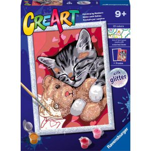 Schilderen op nummer peacefull kitten