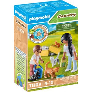 Playmobil country 71309 kattenfamilie