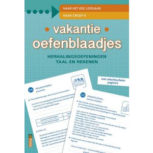 Vakantie oefenblaadjesw - naar het 6e leerjaar / groep 8