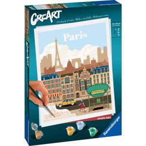 Schilderen op nummer kleurrijk Parijs