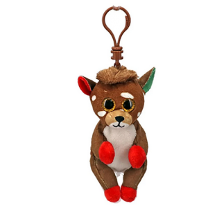 Ty Beanie Boo Clip Christmas Juno Reindeer 7cm