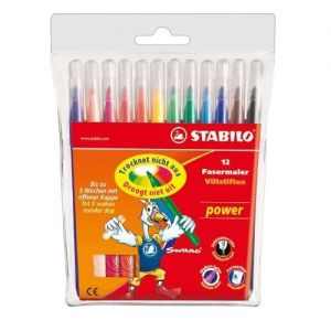 Viltstiften Stabilo Power Stiften 12 Stuks