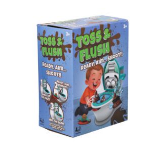 Spel Toss & flush poepschiet spel 