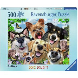 Puzzel 500 stuks vrolijke honden