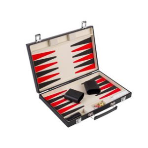 Spel Backgammon In Koffer Zwart 