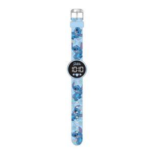 Stitch horloge LED rond, verwisselbare batterij 