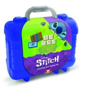 Stitch kleuren stempel kofferset 