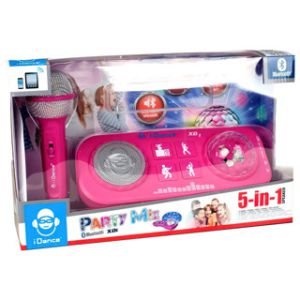 iDance party mix set roze met microfoon