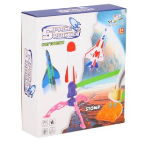 Stamp raket afschiet