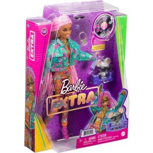 Barbie Extra Doll Roze - Modepop 