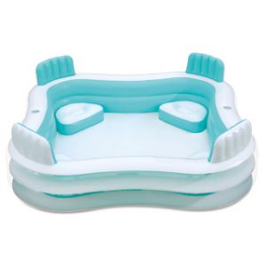 Summer Waves zwembad familie 2 rings met bankjes 223x223x66cm