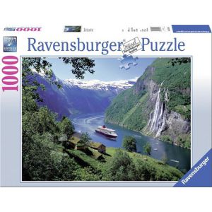 Ravensburger puzzel Noors fjord - Legpuzzel - 1000 stukjes 