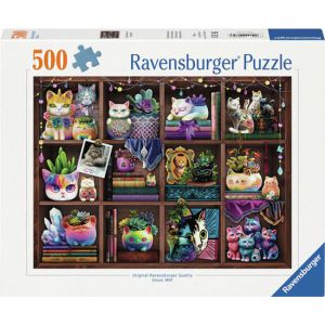 Puzzel 500 stuks cubby cats and succulents