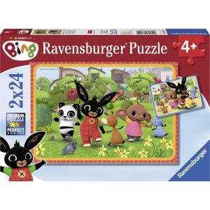 Ravensburger puzzel Bing Bunny - Twee puzzels - 24 stukjes