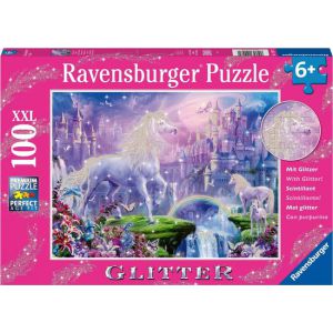 Puzzel 100 stukjes eenhoorn glitter