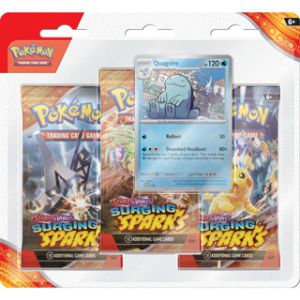 Pokémon TCG SV08 Surging Sparks 3 Booster Blister 