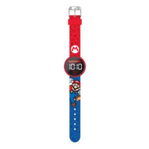 Super Mario horloge LED, rond verwisselbare batterij