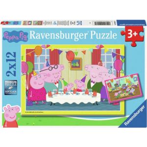 Puzzel 2x12 peppa pig