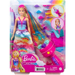 Barbie Dreamtopia Haarverzorgingspop en Accessoires - Modepop
