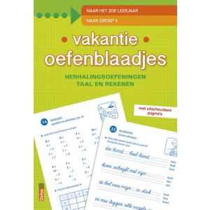 Vakantie oefenblaadjes - naar het 2e leerjaar