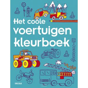 Het coole voertuigen kleurboek