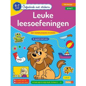 Oefenboek met leuke stickers - leuke leesoefeningen (6-8 jaar)