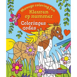 Kleuren op nummer - manege