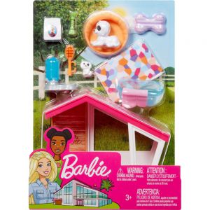 Barbie mini playset hondenhuis met hondje
