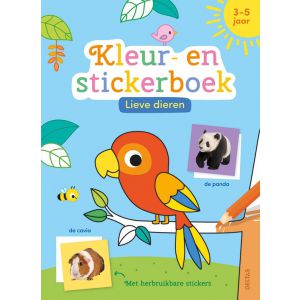 Lieve dieren kleur- en stickerboek (3-5 j.)