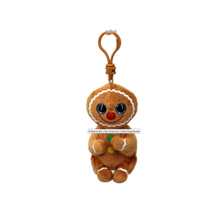 Ty Beanie Boo Clip Christmas Cookie Gingerbread