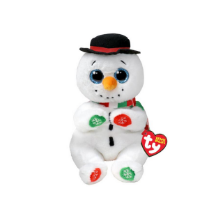 Ty Beanie Bellies Christmas Snowman Weaterby 15cm