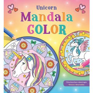 Mandala kleurboek unicorn
