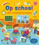 Kleur- en stickerboek met woordjes - op school 3-5 jaar
