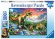 Puzzel 100 stukjes bij de dinosaurussen