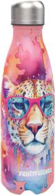 Waterfles RVS leopard