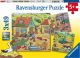Puzzel 3x49 stukjes op de boerderij