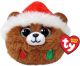 Ty Teeny Puffies Christmas Bear Pudding 10cm