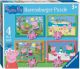Puzzel 4-in-1 peppa pig 4 seizoenen