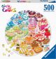 Puzzel 500 stukjes Circle of colours dessert