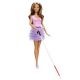 Barbie pop fashionista met paarse jurk 