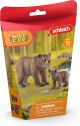 Schleich 42473 Grizzlybeer moeder met jong