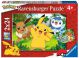 Puzzel 2x24 stukjes Pikachu en zijn vrienden